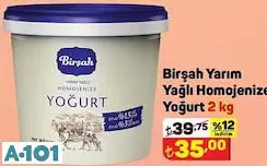 BİRŞAH YARIM YAĞLI YOĞURT